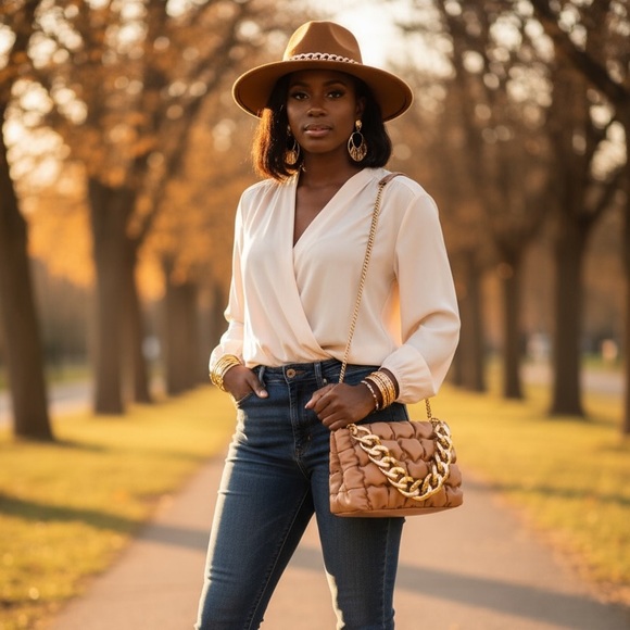 Fedora Hat and bag